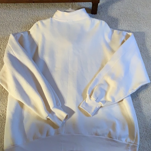 International Jeans cream color Puerto Vallarta women’s zip sweatshirt size XXL - Picture 9 of 10